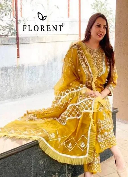 Florent 1022  A To C Organza Embroidered Pakistani Salwar Kameez Wholesale Online
